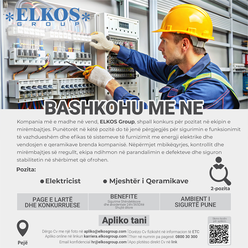 Elektricist, Mjeshtër i Qeramikave